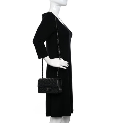 Chanel Lambskin Quilted Mini Rectangular Flap Black 2 of 11