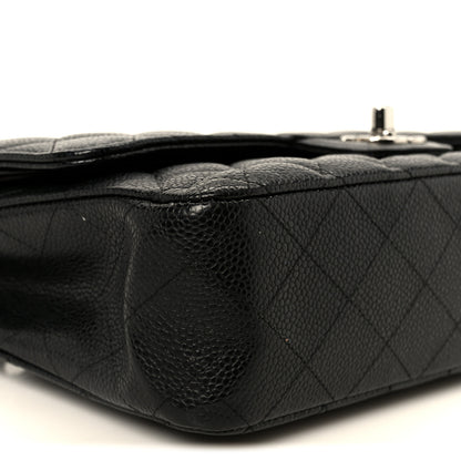 Chanel Caviar Quilted Medium Double Flap Black 10 of 11