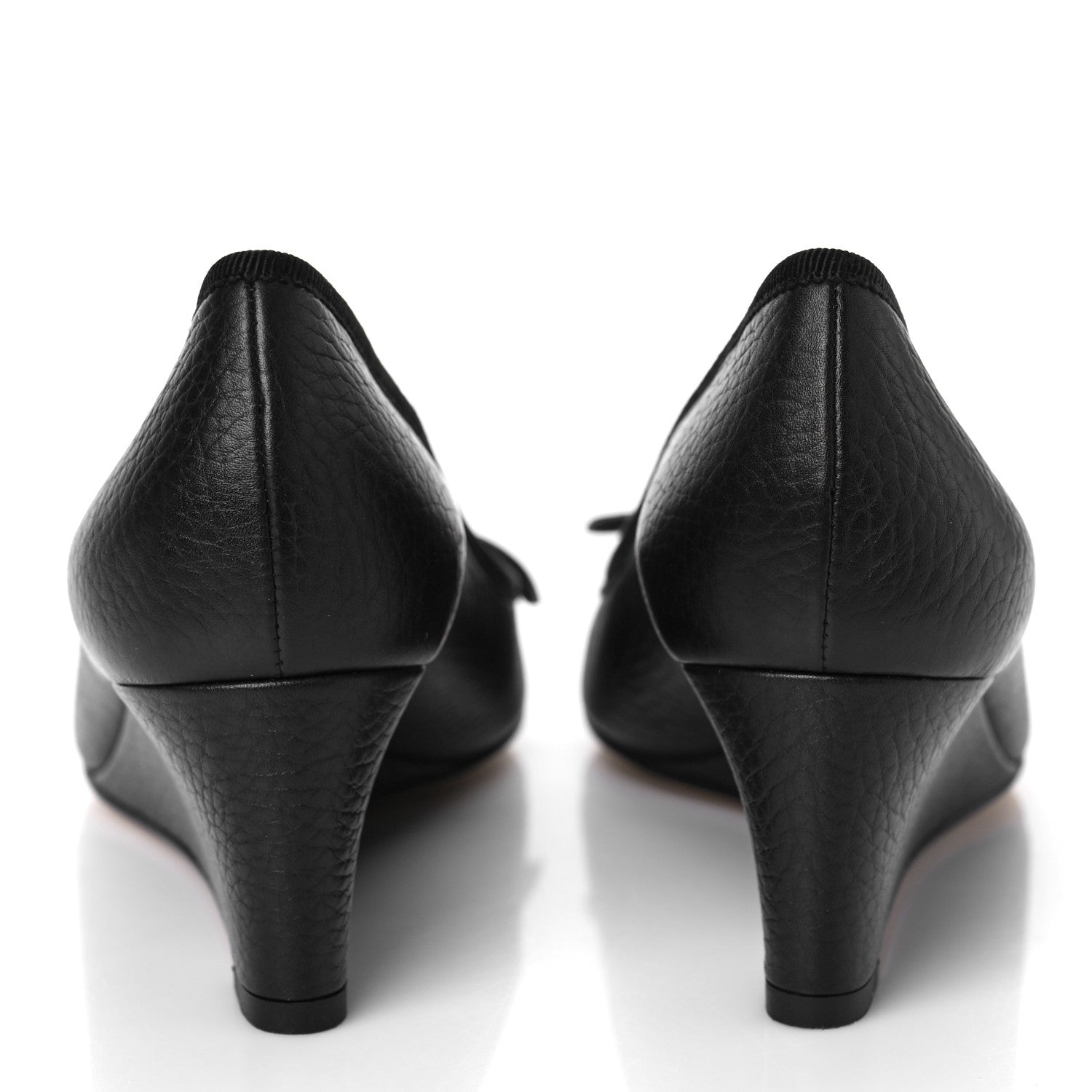 Gucci Calfskin GG Wedges 36.5 Black 5 of 10