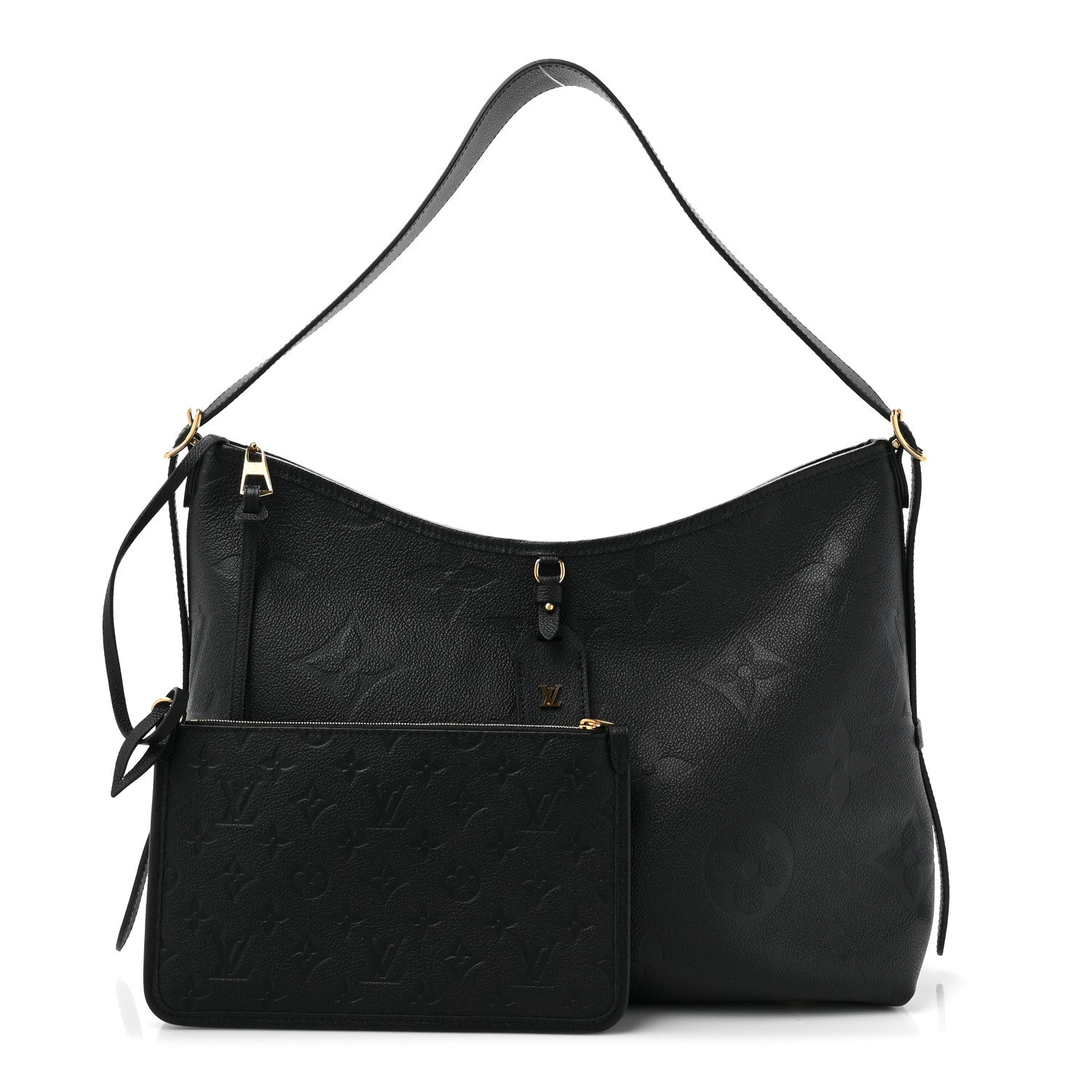 Louis Vuitton Empreinte Monogram Giant CarryAll MM Black 3 of 12