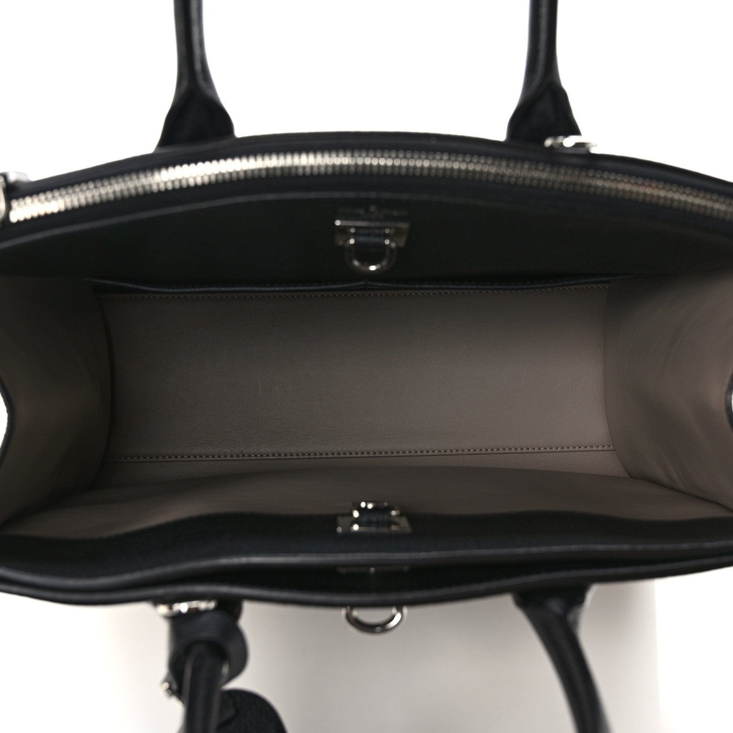 Louis Vuitton Taurillon City Steamer MM Black Beige 5 of 8