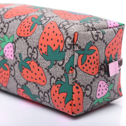 Gucci GG Supreme Monogram Strawberry Cosmetic Case 7 of 12