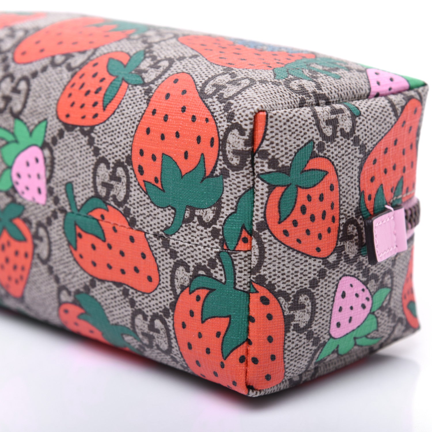 Gucci GG Supreme Monogram Strawberry Cosmetic Case 7 of 12