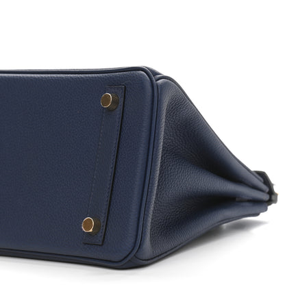 Hermes Togo Birkin 25 Bleu Saphir 10 of 11