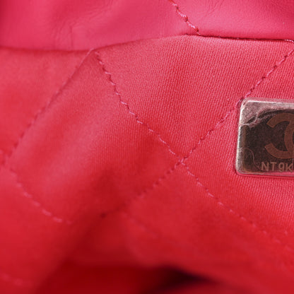 Chanel Matte Calfskin Quilted Monochrome Small Chanel 22 Fuchsia 8 of 11