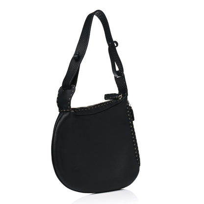 Fendi Calfskin Romano Selleria Oyster Black 2 of 4