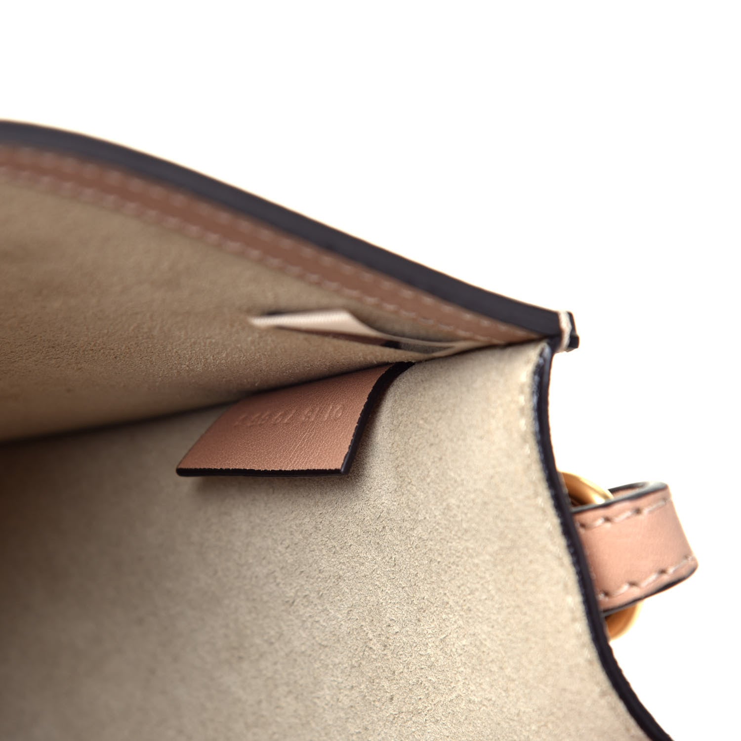 Chloe Calfskin Suede Medium Nile Bracelet Bag Biscotti Beige 7 of 9