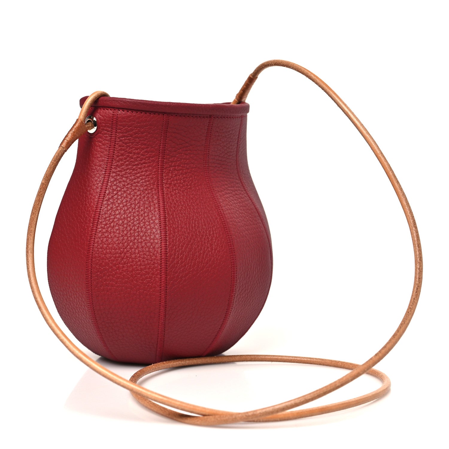 Hermes Taurillon Clemence Petit H Bitter Apple Bag Rouge H 3 of 10