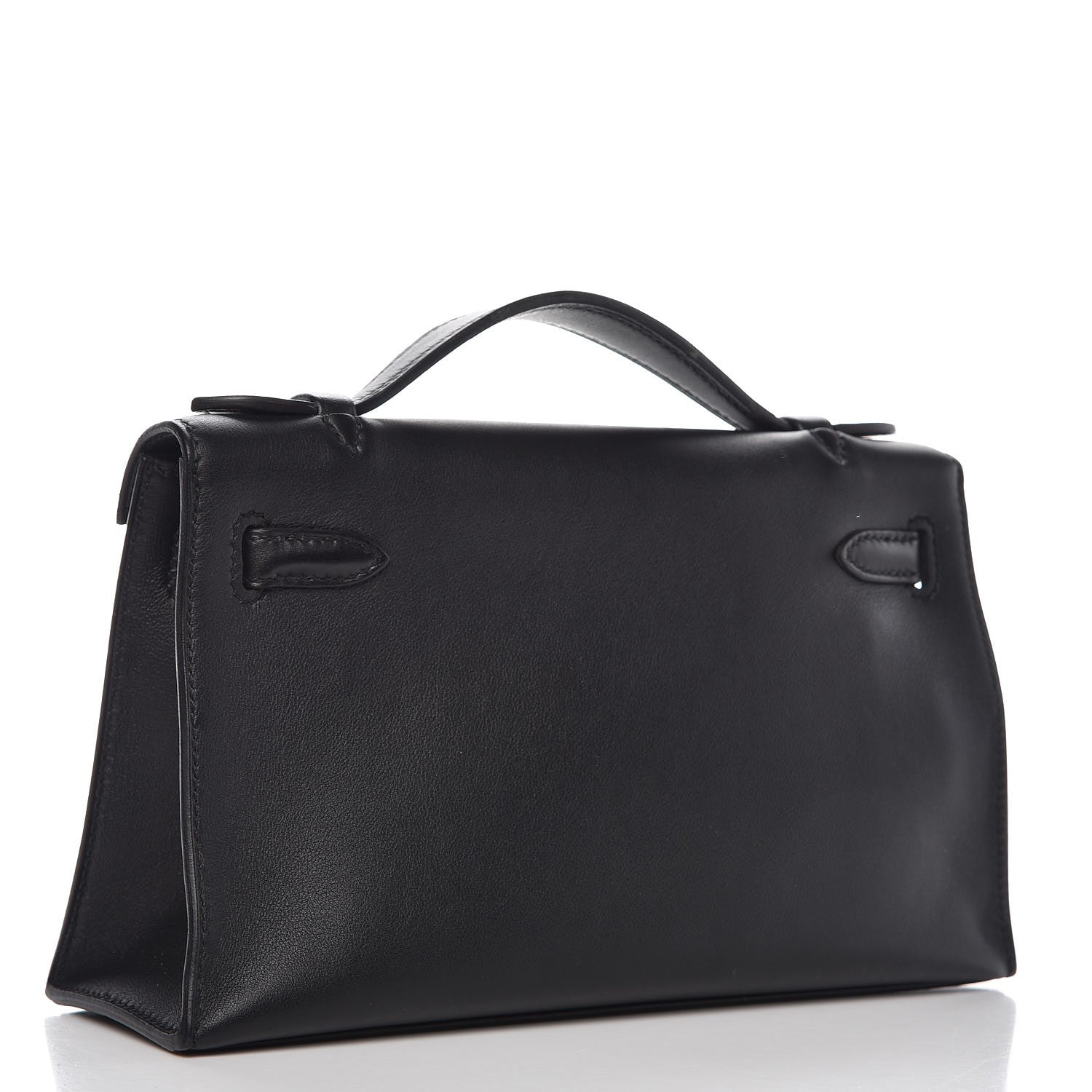 Hermes Swift Kelly Pochette Clutch Black 3 of 28