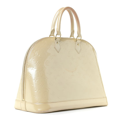 Louis Vuitton Vernis Alma GM Blanc Corail 3 of 21