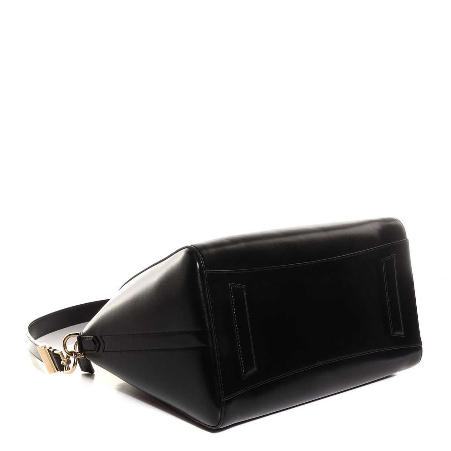 Shiny Lord Calfskin Medium Antigona Black