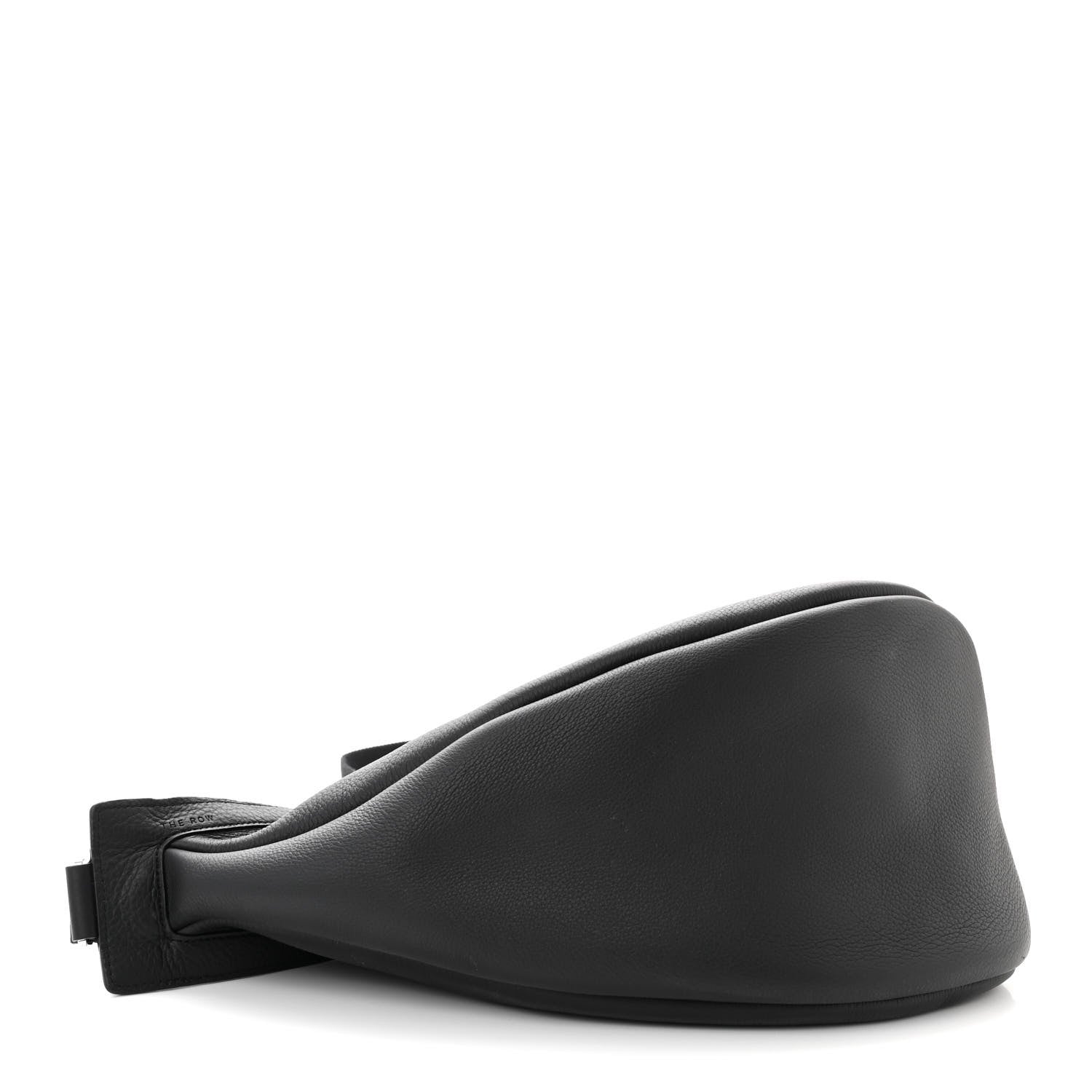 The Row Grained Calfskin Large Slouchy Banana Bag Black 4 of 9
