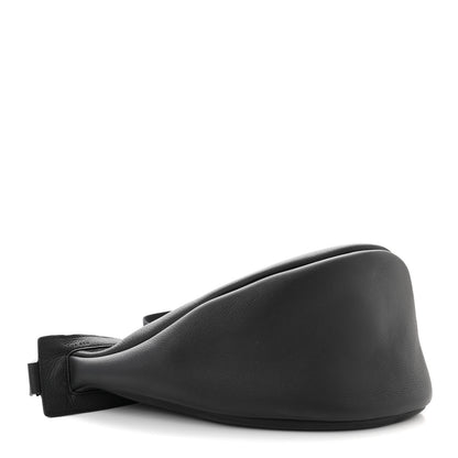 The Row Grained Calfskin Large Slouchy Banana Bag Black 4 of 9