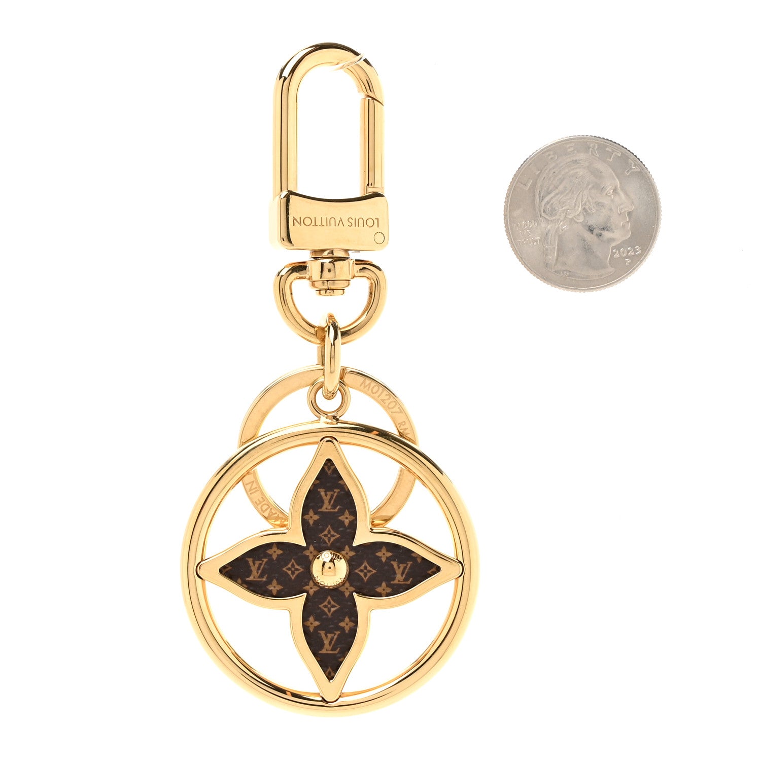 Louis Vuitton Monogram Puzzle Flower Bag Charm Key Holder 2 of 5