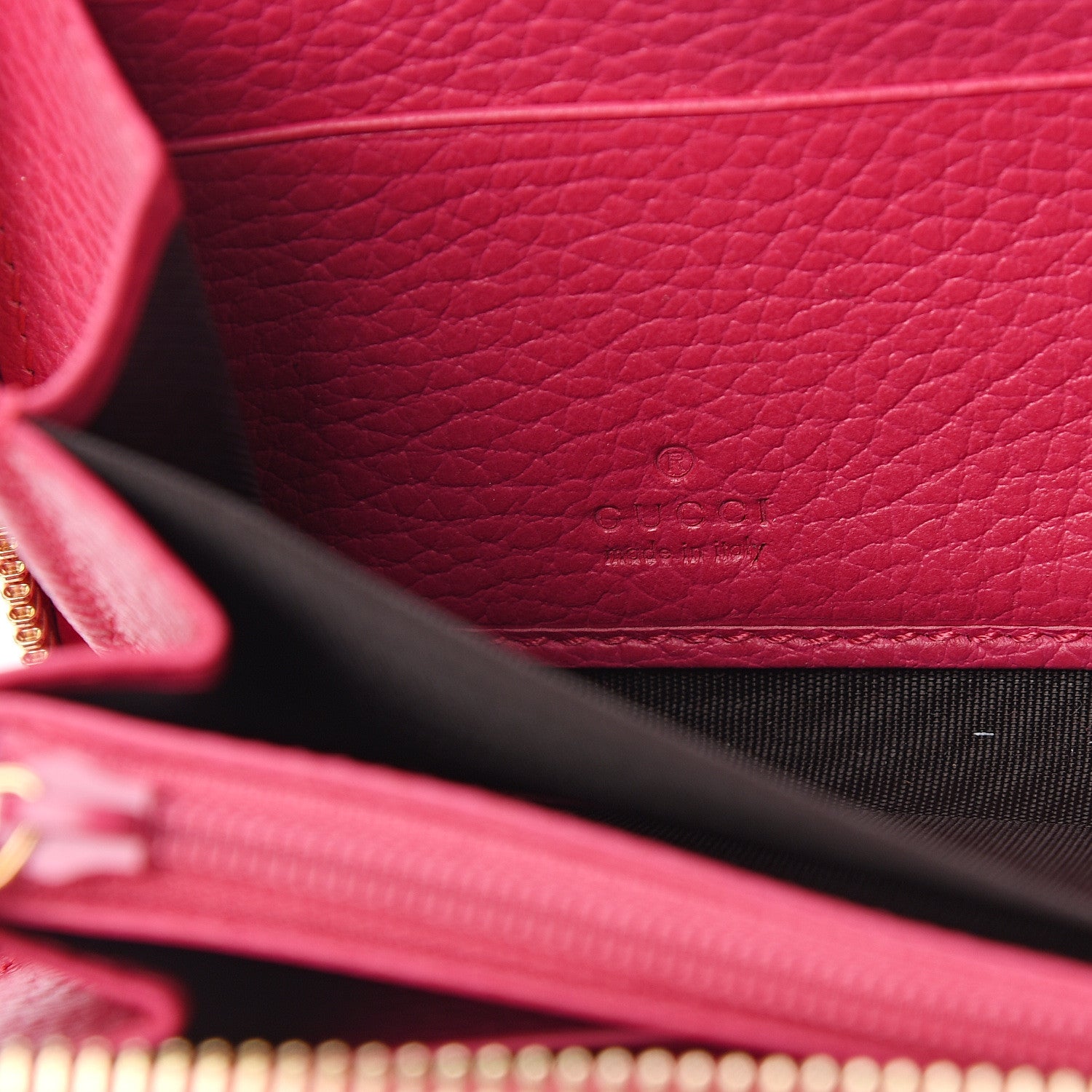 Gucci Dollar Calfskin GG Marmont Zip Around Wallet Box Pink 5 of 6