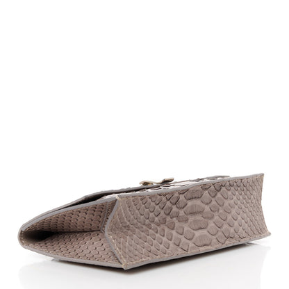 Proenza Schouler Snakeskin Small Lunch Bag Clutch Mushroom Ecru 4 of 13