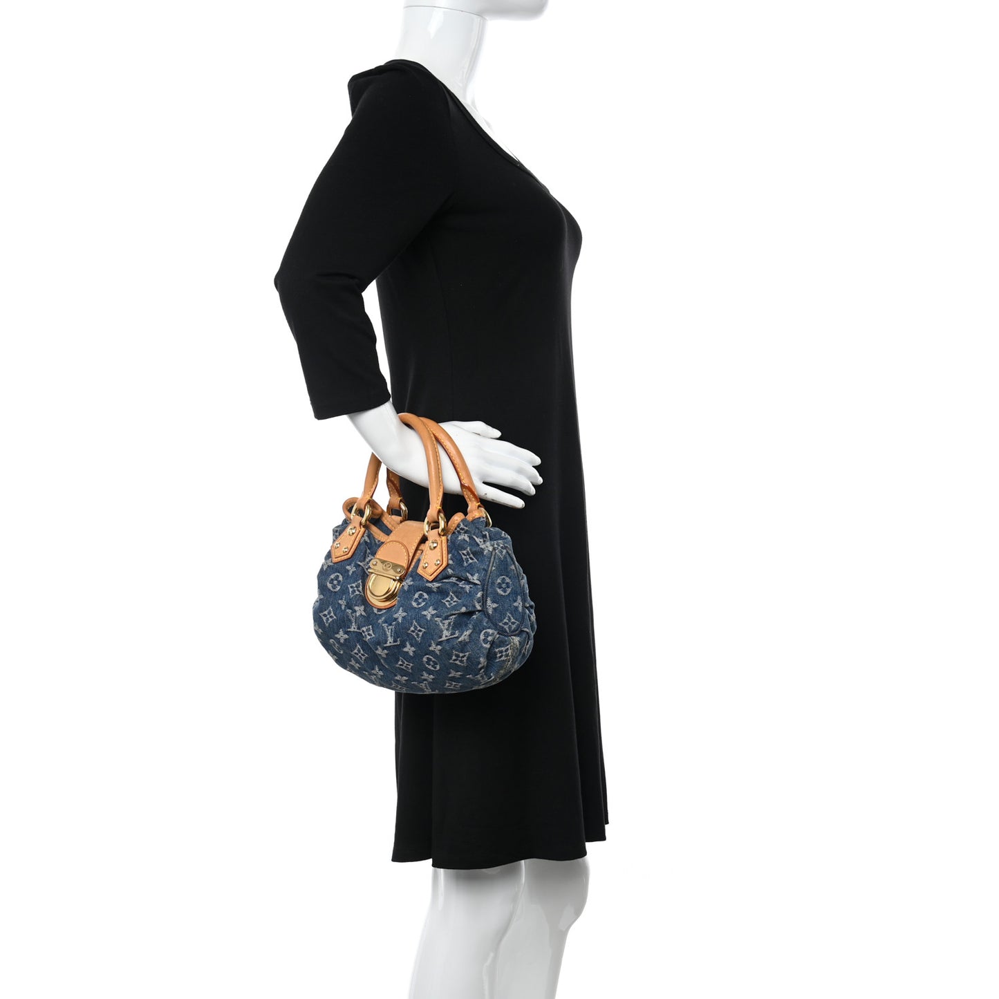 Monogram Denim Pleaty Blue