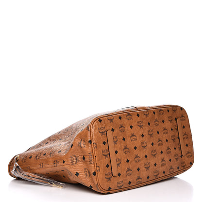 MCM Visetos Large Liz Reversible Shopper Tote Cognac 6 of 12