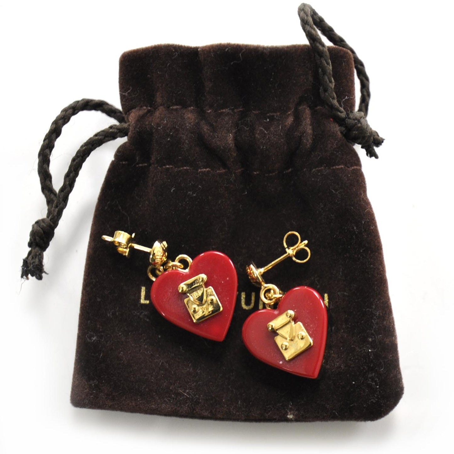 Lock Me Heart Earrings Pomme D'Amour