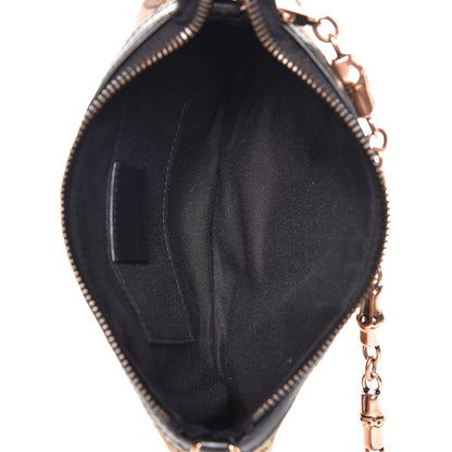 Gucci Monogram Web Studded Chain Clutch Purple 6 of 8