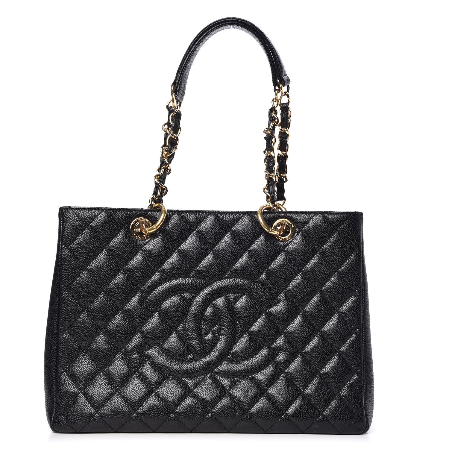 Chanel Caviar Quilted Grand Shopping Tote GST Black 1 of 11