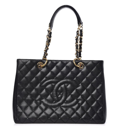 Chanel Caviar Quilted Grand Shopping Tote GST Black 1 of 11