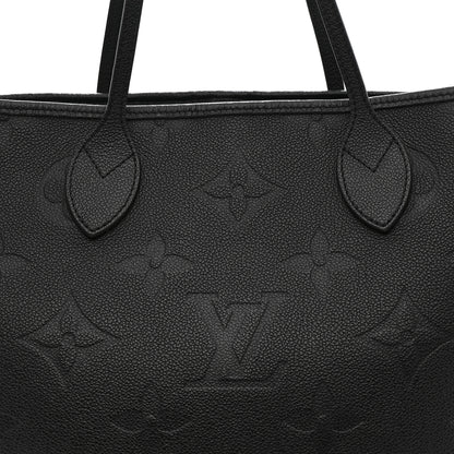 Louis Vuitton Empreinte Monogram Giant Neverfull MM Black 7 of 12