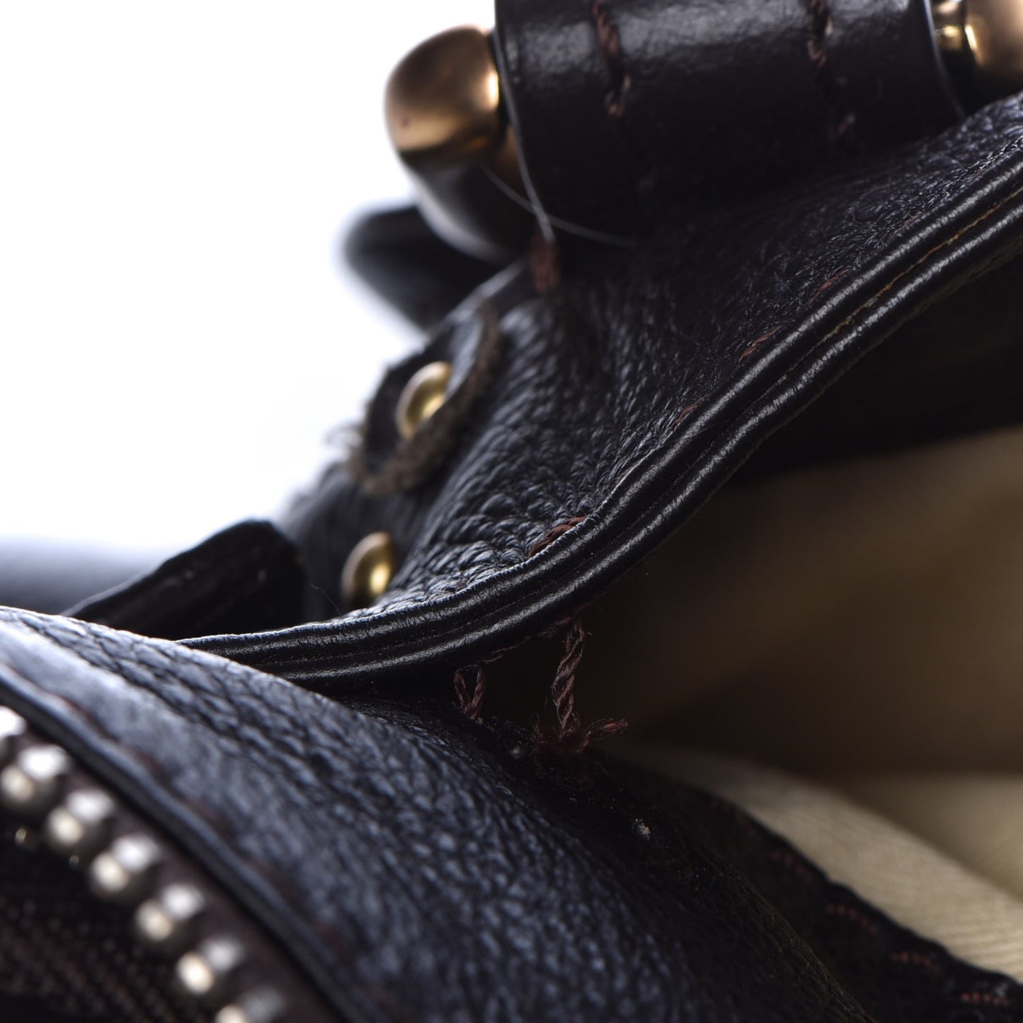 Calfskin Paddington Satchel Chocolate