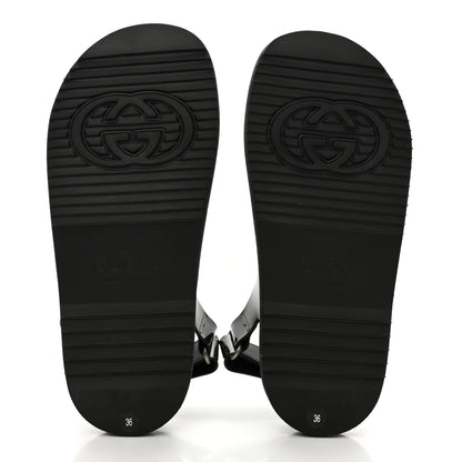 Gucci Rubber Mini Double G Womens Isla Dad Sandals 36 Black 5 of 7