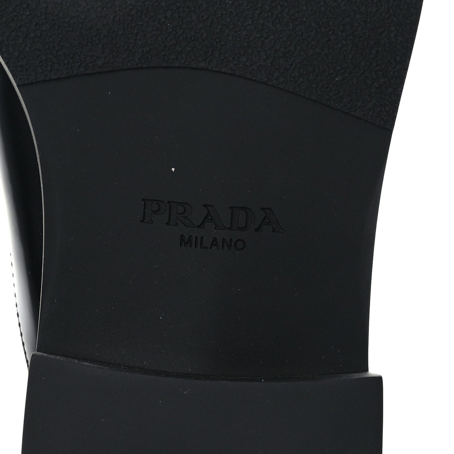 Spazzolato Metal Triangle Logo 40mm Loafer Mules 39 Black