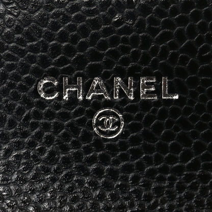 Chanel Caviar Quilted Flap Card Holder Wallet Black 6 of 8