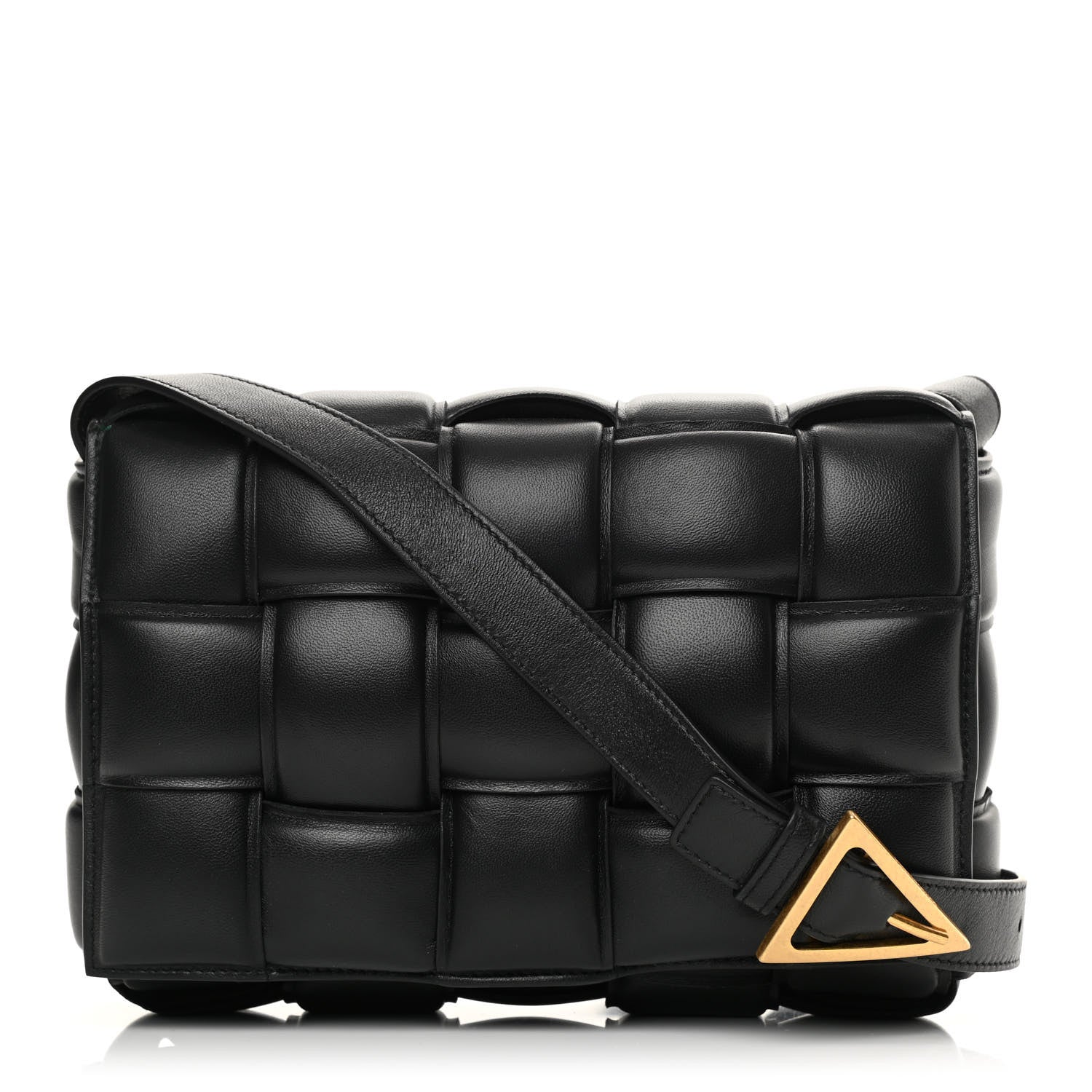 Bottega Veneta Nappa Maxi Intreccio Padded Cassette Crossbody Bag Black 1 of 11
