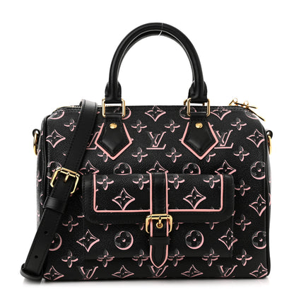Louis Vuitton Monogram Fall for You Speedy Bandouliere 25 Black 1 of 9