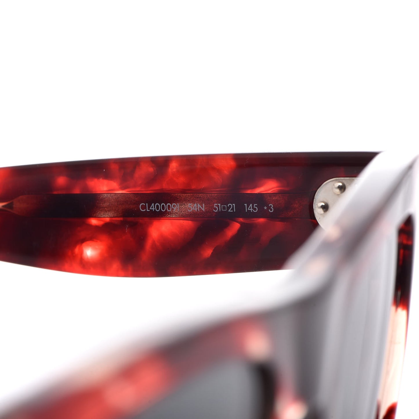 Acetate Black Frame 02 Sunglasses CL40009I Red Havana