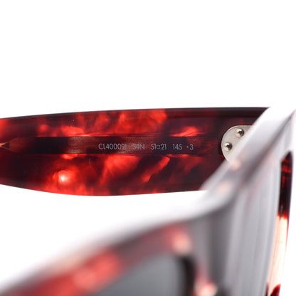 Celine Acetate Black Frame 02 Sunglasses CL40009I Red Havana 5 of 7