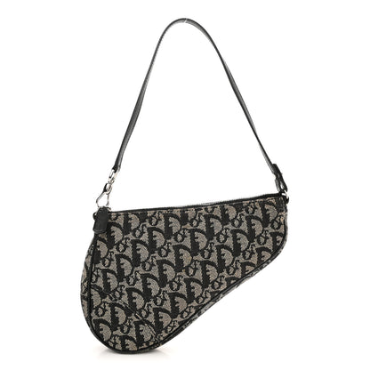 Christian Dior Monogram Mini Saddle Pochette Black 1 of 13