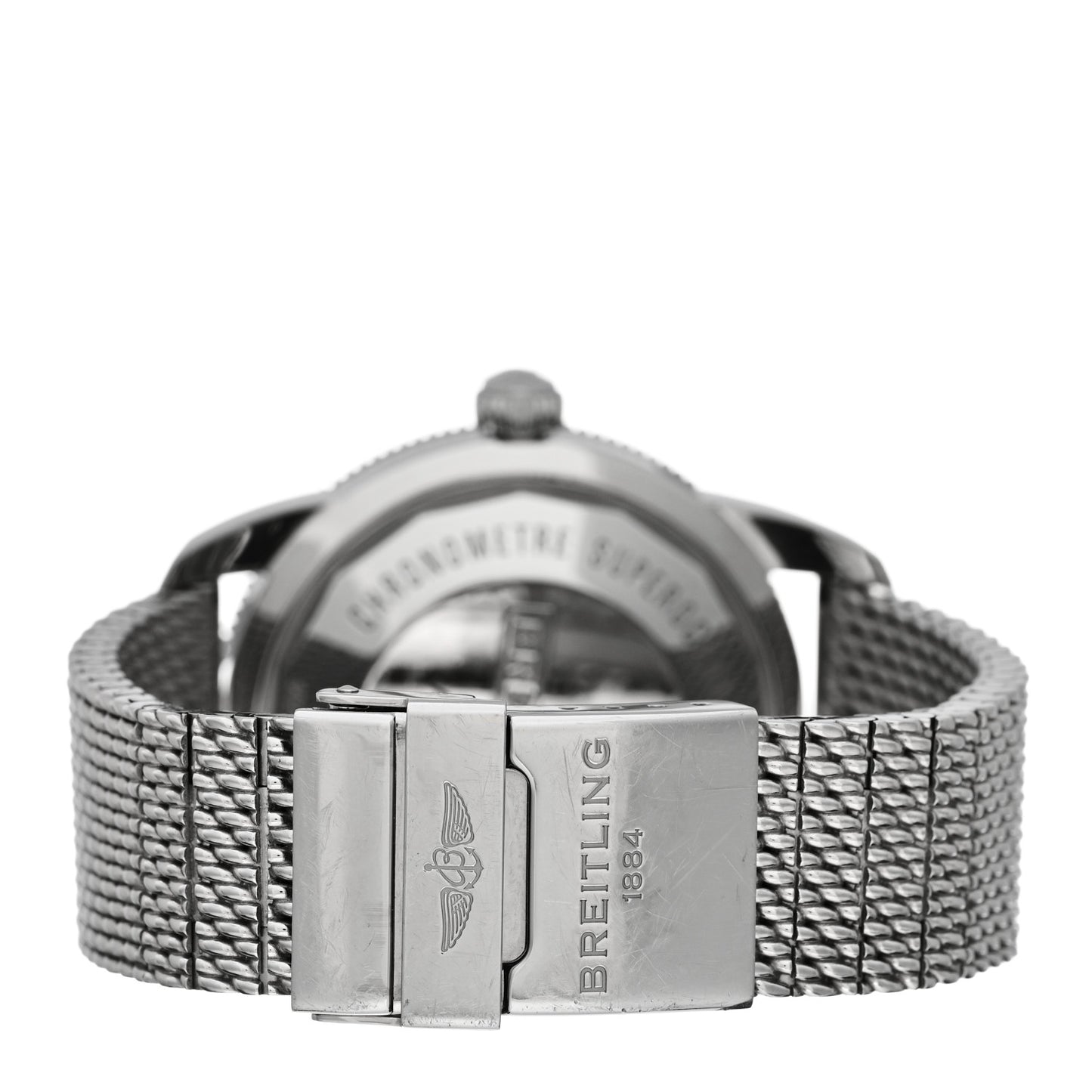 Stainless Steel 44mm Superocean Heritage II B20 Automatic Watch Black AB2020121B1A1