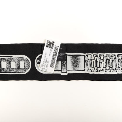 Hermes Silk Le Tresor De Medor Twilly Black White 4 of 4