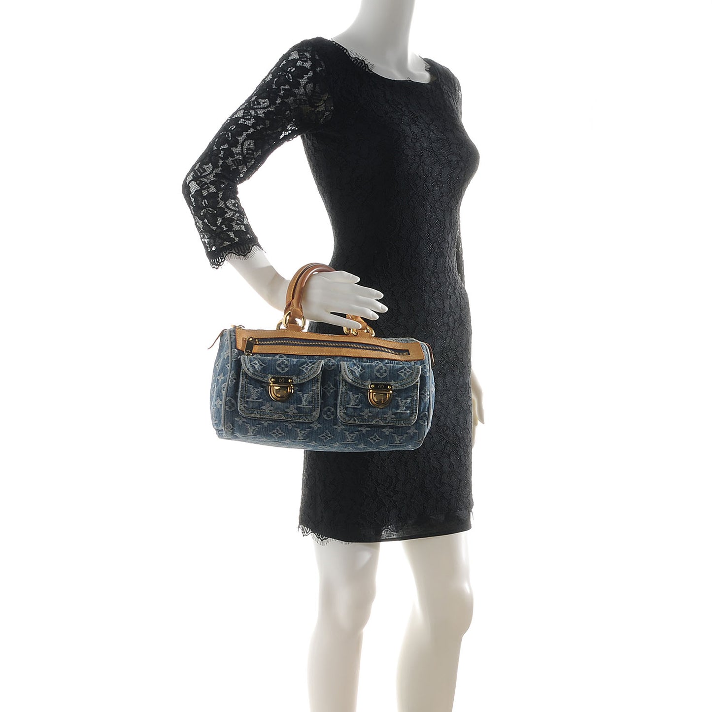 Monogram Denim Neo Speedy Blue