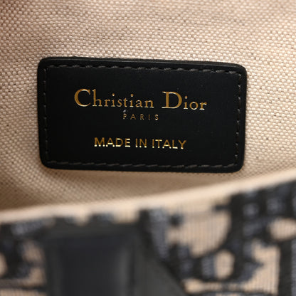 Christian Dior Oblique Mini Saddle Bag With Strap Blue 7 of 10