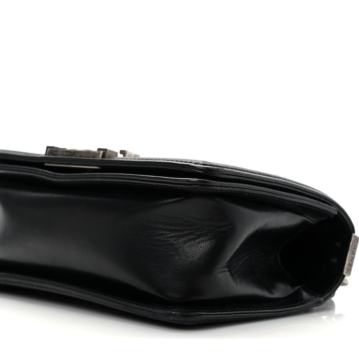 Chanel Calfskin Crystal Studded Small Studded Boy Flap Black 10 of 12