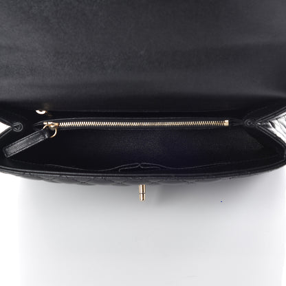 Chanel Caviar Lizard Quilted Medium Coco Handle Flap Black 5 of 11