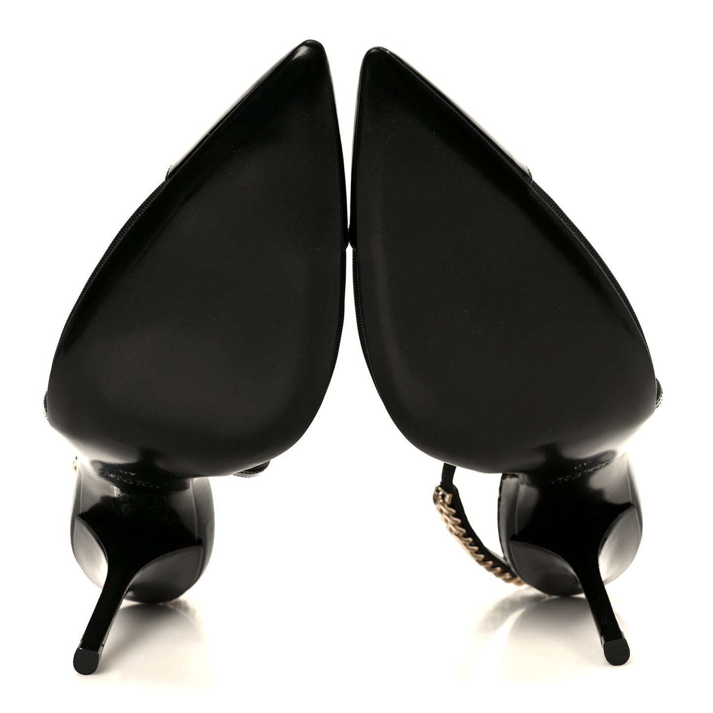 Tela Retino Patent Signoria 105mm Slingback Pumps 40 Black
