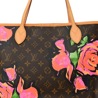 Louis Vuitton Monogram Roses Neverfull MM 8 of 10