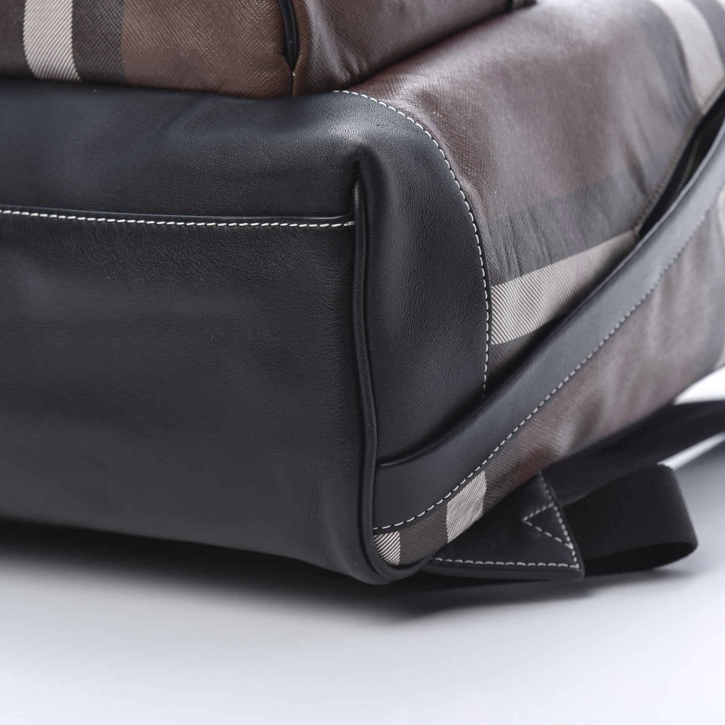 E-Canvas Check Backpack Dark Birch Brown