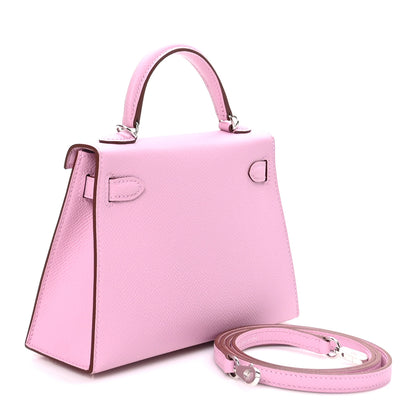 Hermes Epsom Mini Kelly Sellier 20 Mauve Sylvestre 3 of 10