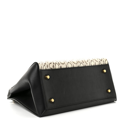 Celine Snakeskin Medium Edge Shoulder Bag Natural Black 4 of 12