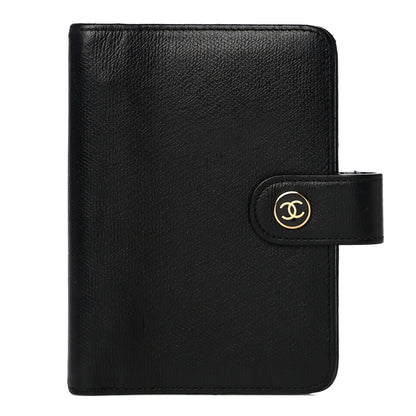 Chanel Grained Calfskin CC Button Pocket Agenda Cover Black 1 of 16