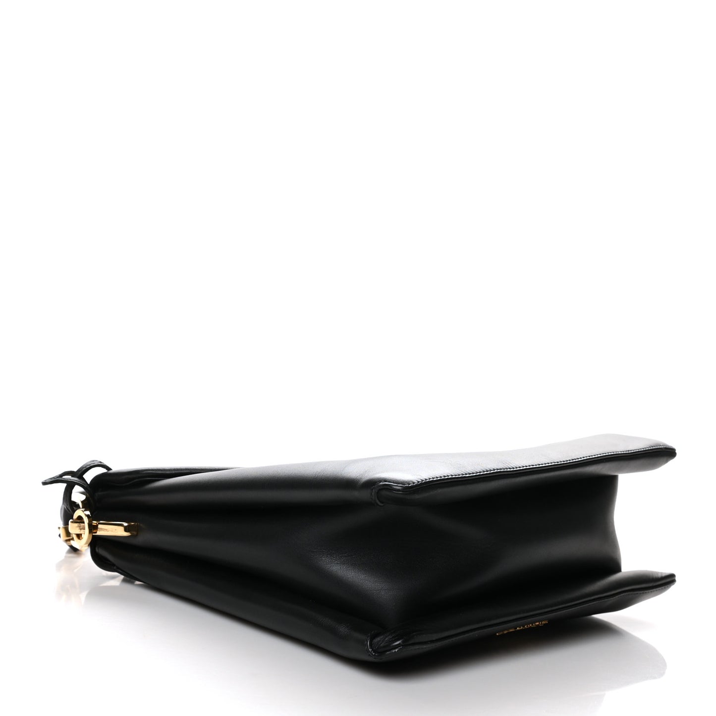 New Calfskin Ingrid Top Handle Bag Black