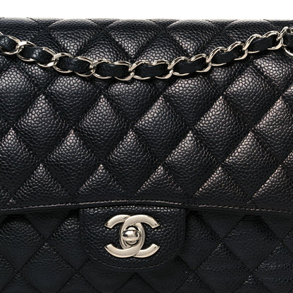 Chanel Caviar Quilted Medium Double Flap Black 9 of 13